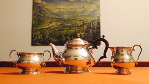 Mackay & Chisholm Antique Scottish Sterling Silver Tea Set
