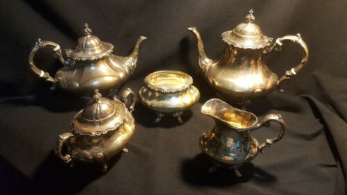Georgian Rose by Reed and Barton Sterling Silver Tea Set 5pc #670