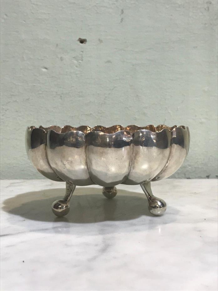 Vintage Sterling Silver Candy/Compote Dish .925 Mexico Handmade Silver