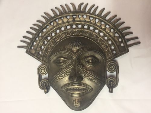 Vintage Metal African Wall Hanging