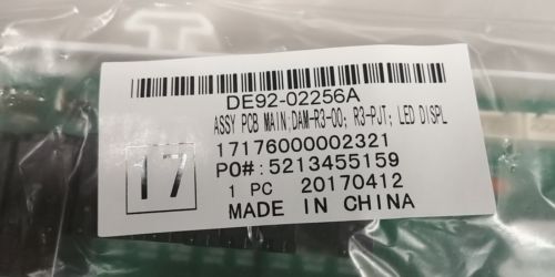Genuine SAMSUNG DE92-02256A Dishwasher PCB Main Power Control Assembly LED Disp