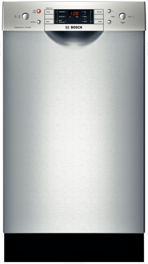 Bosch SPE5ES55UC 18 Inch Full Console Dishwasher in Stainless Steel