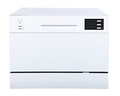 SPT SD-2225DW Countertop Dishwasher with Delay Start & LED White White