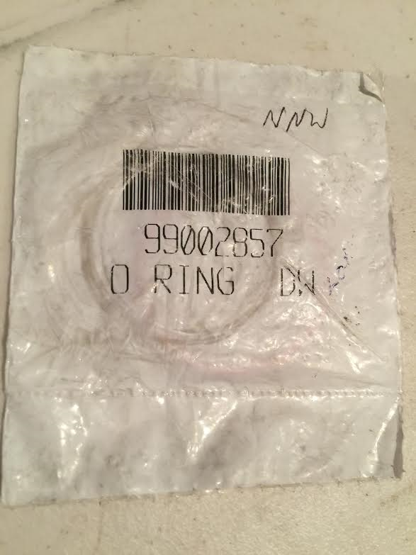 Whirlpool new dishwasher drain pump o-ring 99002857