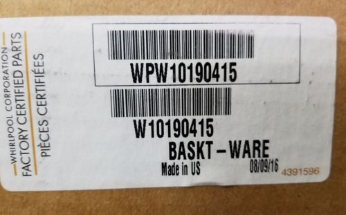 WPW10190415 Whirlpool Dishwasher Silverware Basket Assembly