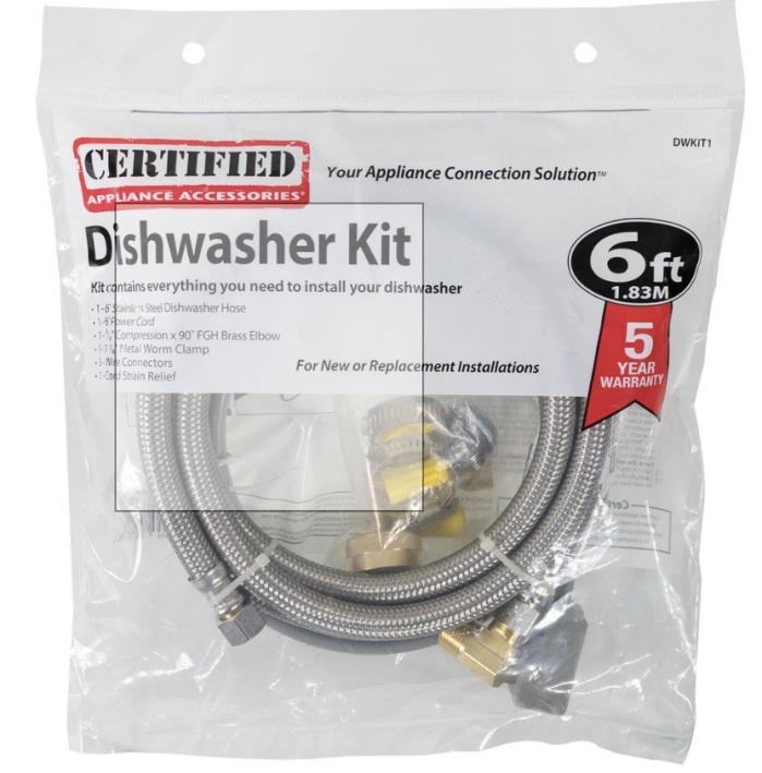 Dishwasher Installation Kit for DIY Job w/ elbow and complete kit