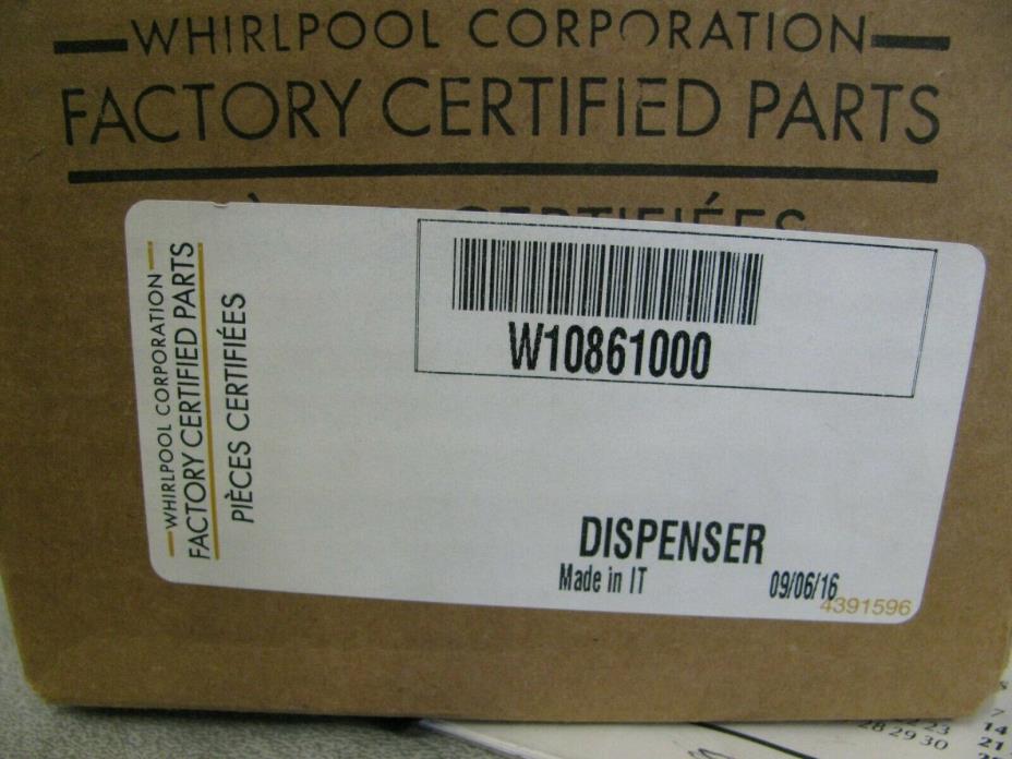 W10861000 Whirlpool Dishwasher Detergent Dispenser