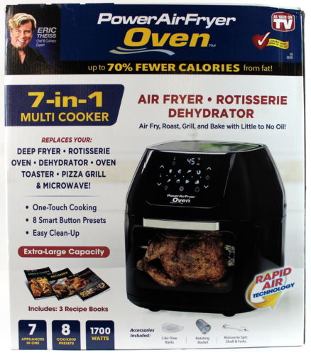 Power Air Fryer Oven Extra Large Capacity 1700 Watts-N.O.