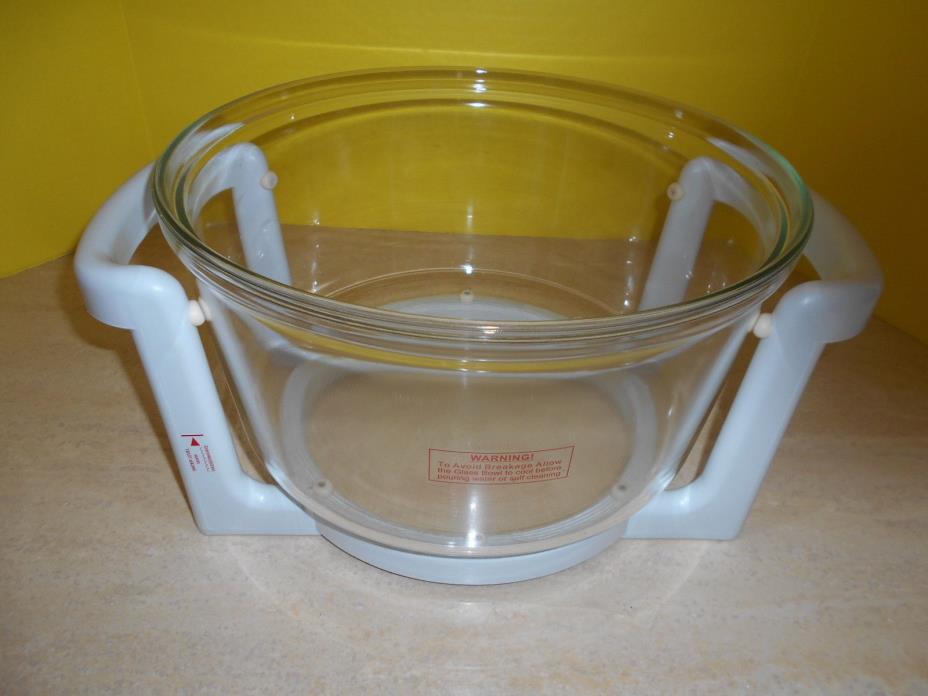 FLAVOR WAVE TURBO Convection Oven Glass Bowl & White Base Model AX-797DH NEW