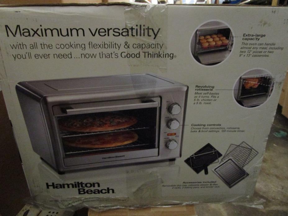 Hamilton Beach Countertop Oven with Convection and Rotisserie/Model #31103