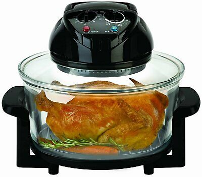 Big Boss Rapid Wave Halogen Infrared Convection Countertop Oven with Extender...