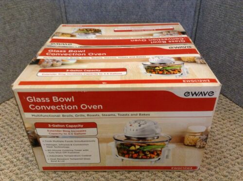 Ewave - Glass Bowl Convection Oven - 3 Gallon Capacity - EWGC12W3