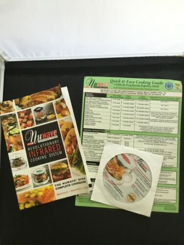 Nuwave Pro Infrared Oven Complete Cookbook, Cooking Guide, & DVD -Manual/Recipes