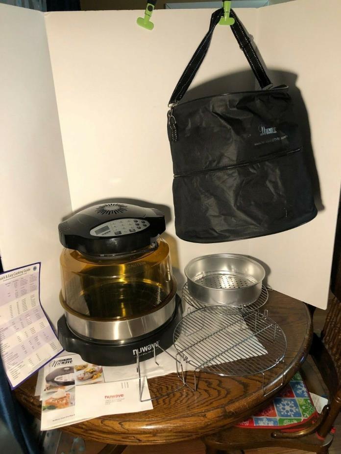 NUWAVE PRO PLUS INFRARED OVEN COOKING SYSTEM MODEL 20602 EXTENDER RING +Bag