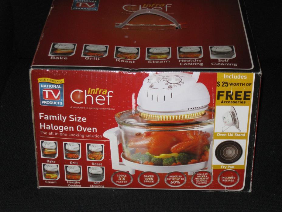Infra Chef Family Size Halogen Oven Model EK0056-UL New In Box
