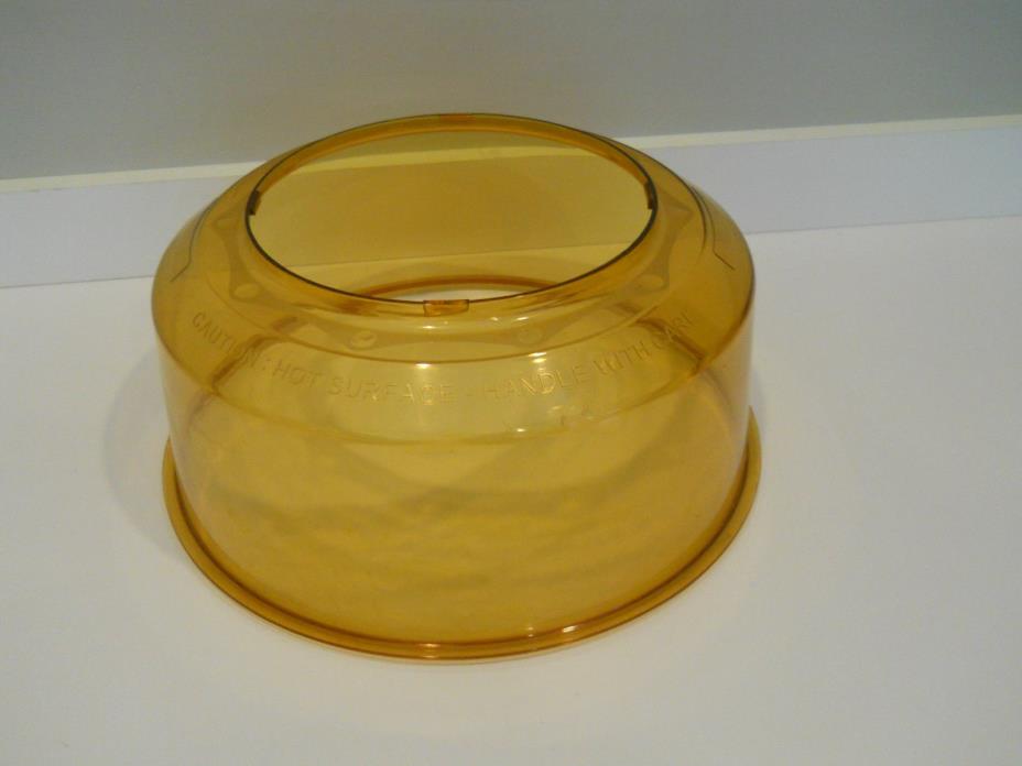 NuWave Pro Plus Infared Oven replacement Amber Plastic Dome Shaterproof
