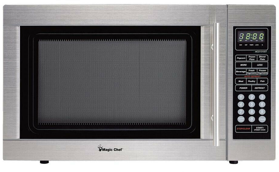 Countertop Microwaves 1.3 cu. ft. Stainless Steel w/ Convenient Auto Defrost