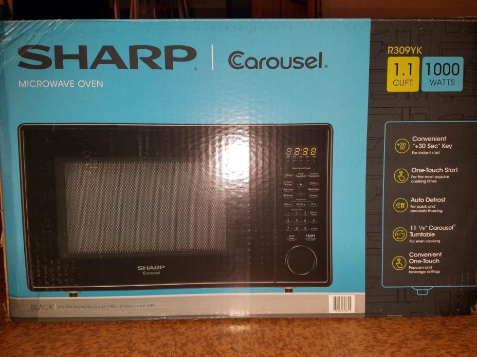 LOCAL PICKUP ONLY New Sharp Carousel R-309YK 1000W Microwave - Unopened Box
