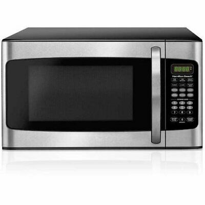 Electric Microwave Oven 1.1 Cu Ft Stainless Steel LED Display Kitchen Countertop