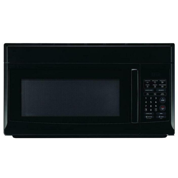 Over the Range Microwave Boiling Reheating Defrosting Cooking 1.6 cu. ft Black