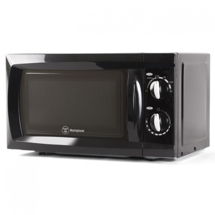 Westinghouse WCM660B WCM660W 600 Watt Counter Top Rotary Microwave Oven, 0.6 Cub