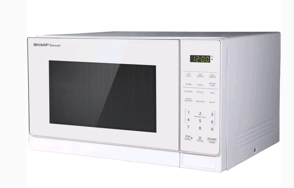 Sharp Carousel 0.7-cu ft 700-Watt Countertop Microwave White