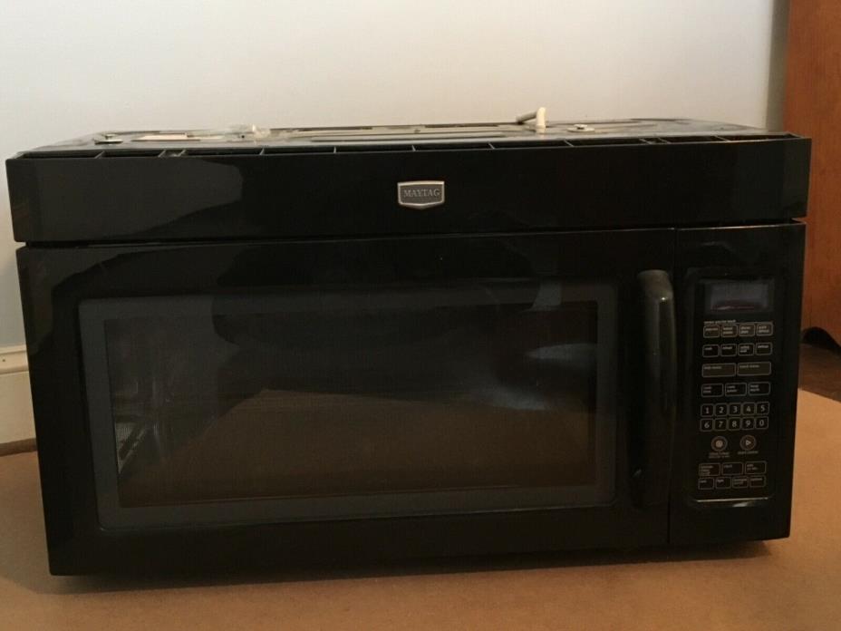 Maytag Microwave Oven Range Hood Combo mmv5208WB Black