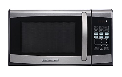 BLACK+DECKER EM925AZE-P 0.9 Cubic Foot 900 Watt Stainless Steel Microwave with