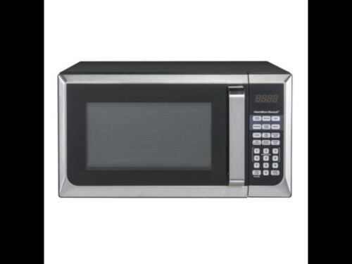 Hamilton Beach 0.9 cu.ft. Microwave Oven, Stainless Steel, Kitchen, cooking