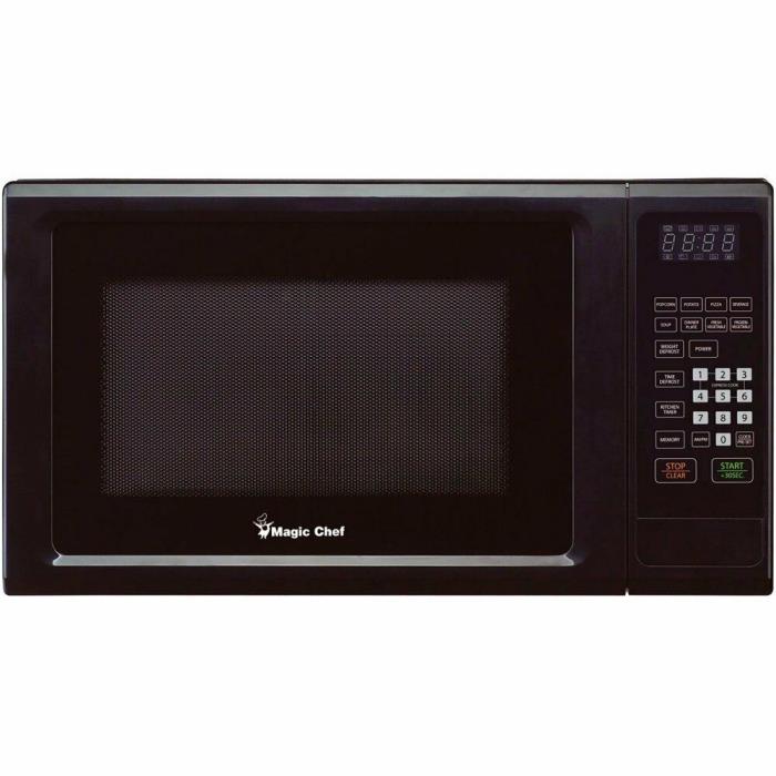 Magic Chef 1.1 Cu. Ft. 1000W Countertop Microwave Oven with Push-Button Door in