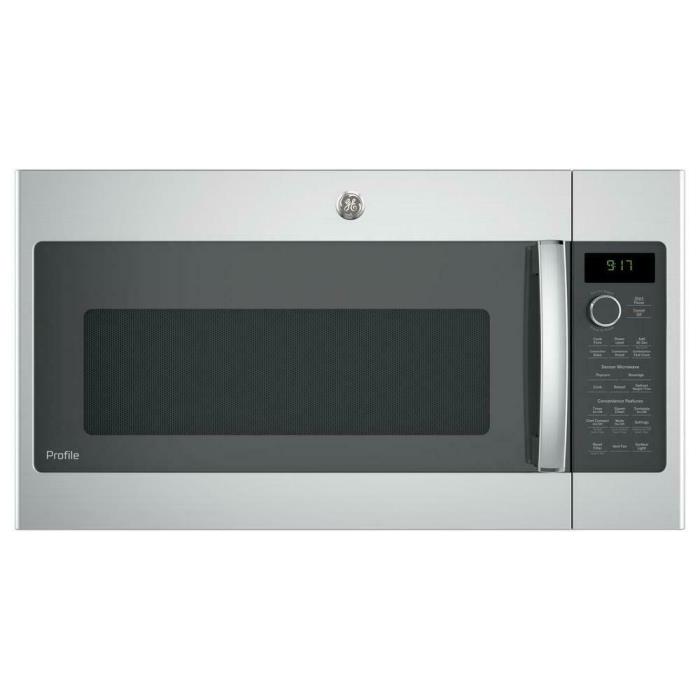GE Profile 1.7 cu. ft. Over the Range Convection Microwave in Stainless Steel