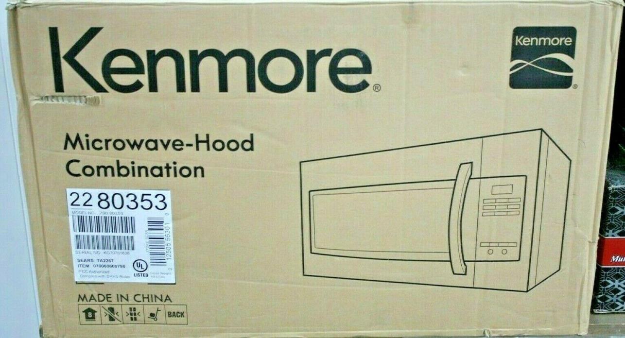Kenmore 80353 2.1 Cubic Foot Over the Range Microwave Stainless Steel Brand New
