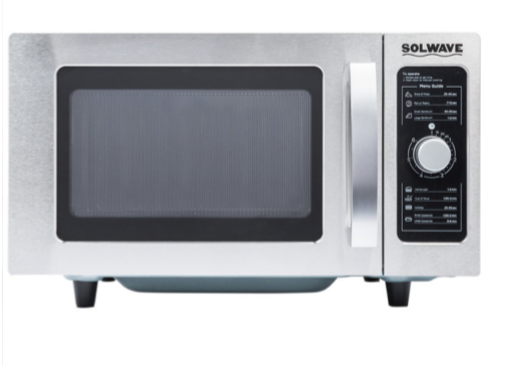 Solwave Stainless Steel Commercial Microwave with Dial Chef Signature USA