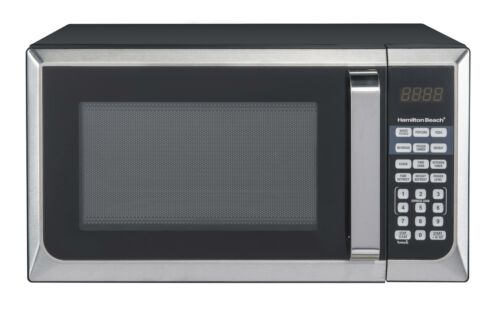 Stainless Steel Microwave Oven Dorm College Apartment 900w Red Countertop Home