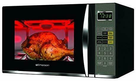 Emerson 1.2 CU. FT. 1100W Griller Microwave Oven with Touch Control, Stainless S