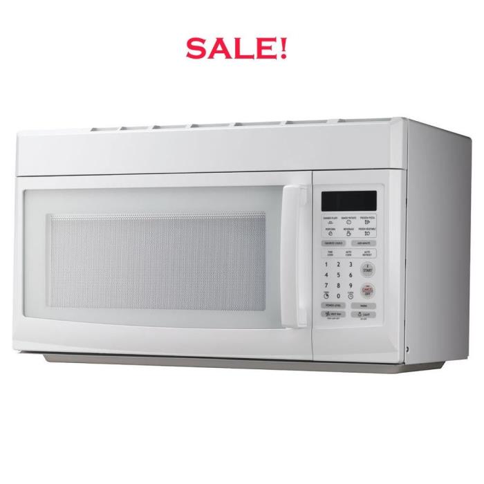 Over The Range Microwave 2-Speed Ventfan 6 Pre-Programmed Auto-Cook Menus White