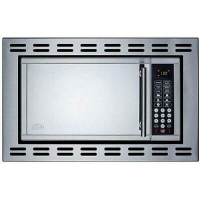 Summit 19-Inch 0.9 Cu. Ft. Built-In Microwave Oven - Stainless Steel