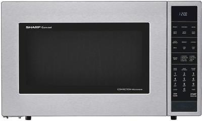 Sharp SMC1585BS 1.5 Cu. Ft. 900W Convection Microwave Oven in Stainless *DENTS*