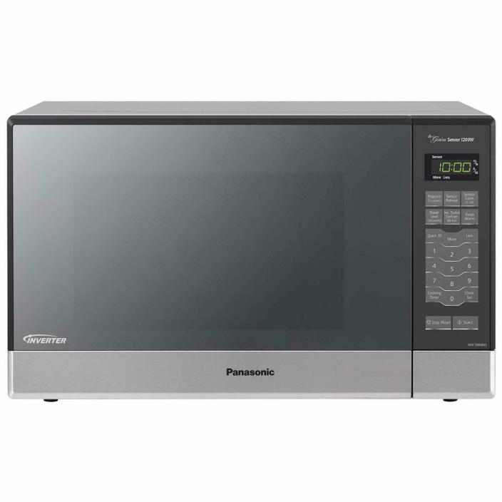 Panasonic Steel Microwave Oven With Inverter  Technology Digital Panel