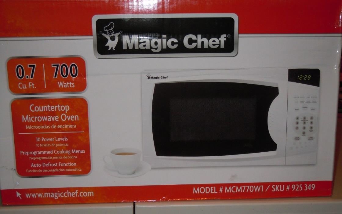 Microwave Countertop in White 0.7 cu. ft. 700-Watts Compact Electronic Controls