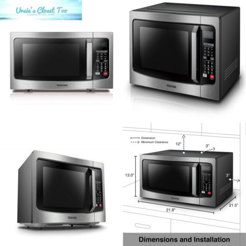 Toshiba EC042A5C-SS Microwave Oven with Convection Function Smart Sensor and...