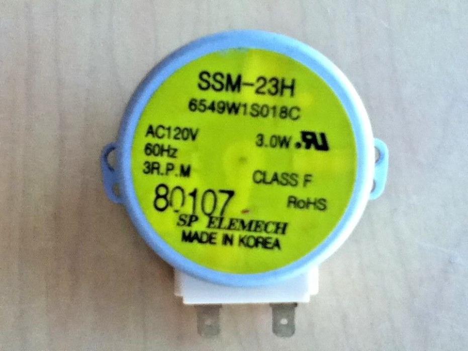 LG/GE Microwave Model # LMVM2075 Turntable Motor Part # SM-16H 6549W1S018C