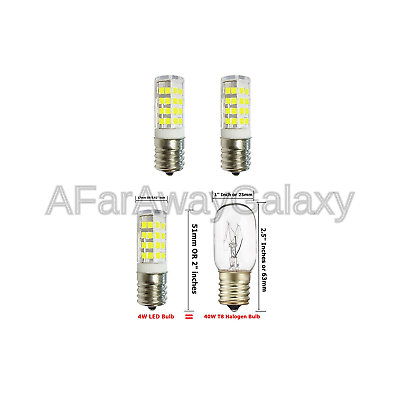 2-Bulbs Anyray Replacement for GE WB36X10003 40W Microwave Light Bulb, 40T8 E...