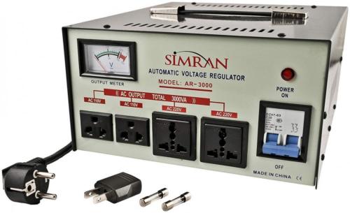 Simran AR-3000 3000-Watt Heavy Duty Voltage Regulator/Stabilizer with...