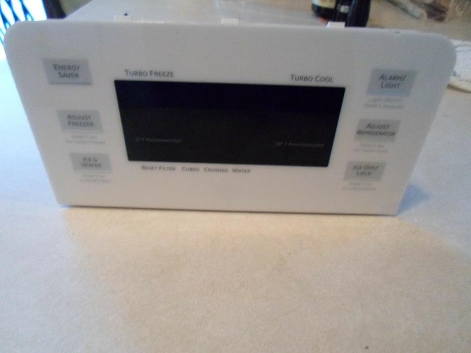 Frigidaire refrigerator white front ice maker panel control water
