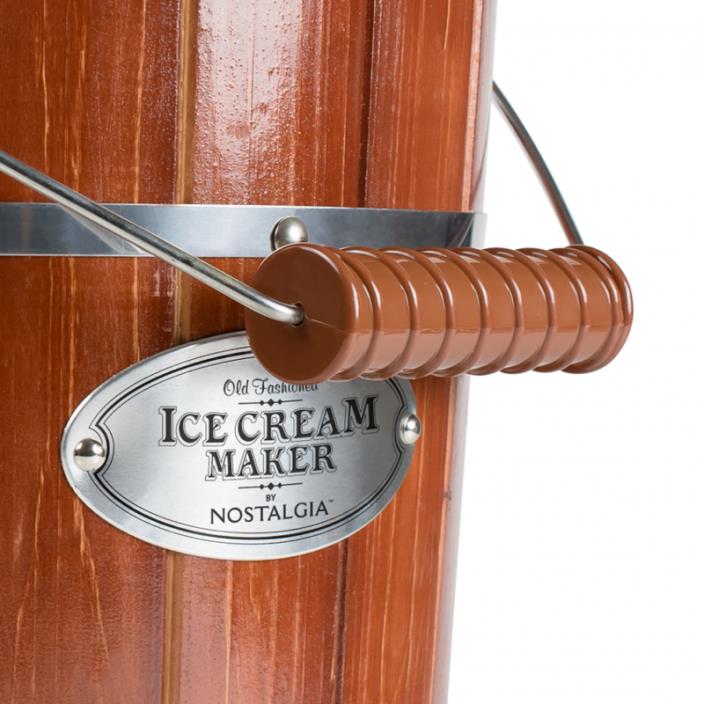 Nostalgia ICMP600WD 6-Quart Wood Bucket Ice Cream Maker