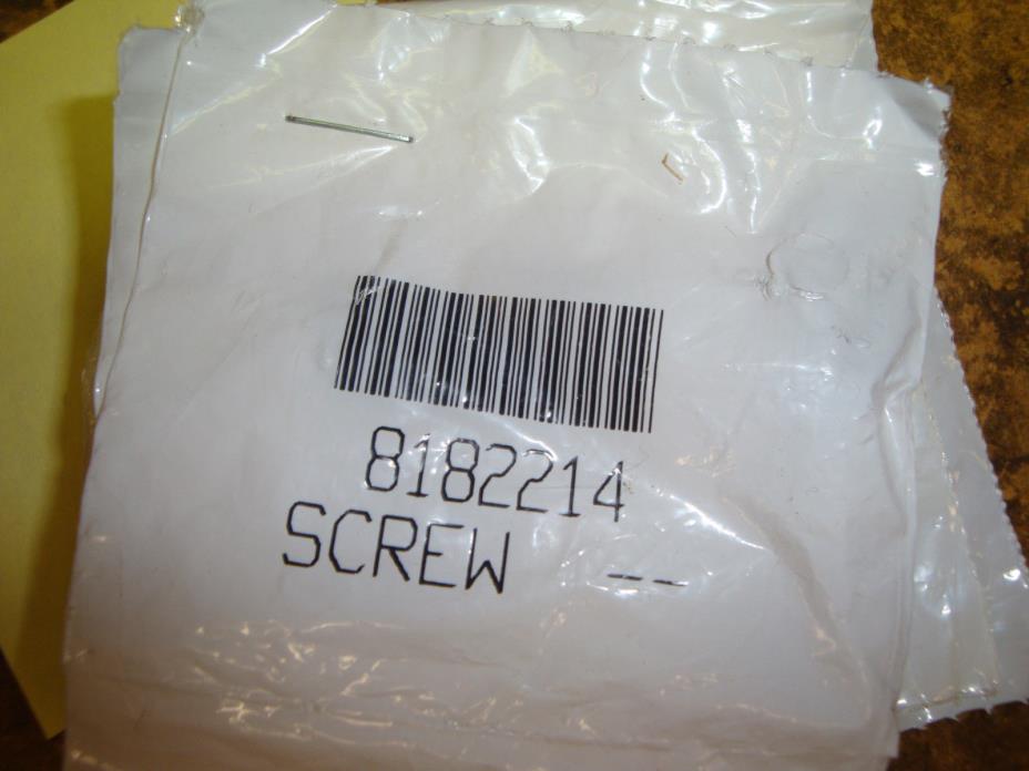 NEW OEM WHIRLPOOL 8182214 SCREW NEW#8540513 CB10