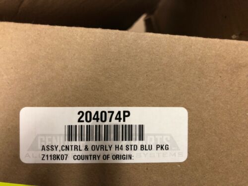 204074p * Assy Cntrl And Overlay H4 STD Blu Pkg- Factory Genuine OEM