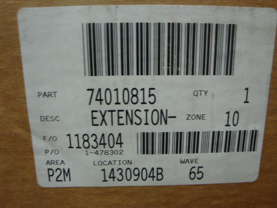 NEW OEM Whirlpool 74010815 EXTENSION NEW# 3826F064-51 Y10