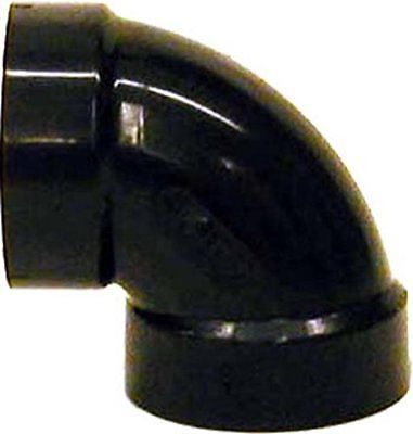 Genova Products 80730 ABS-DWV 90-Degree Vent Elbow, 3